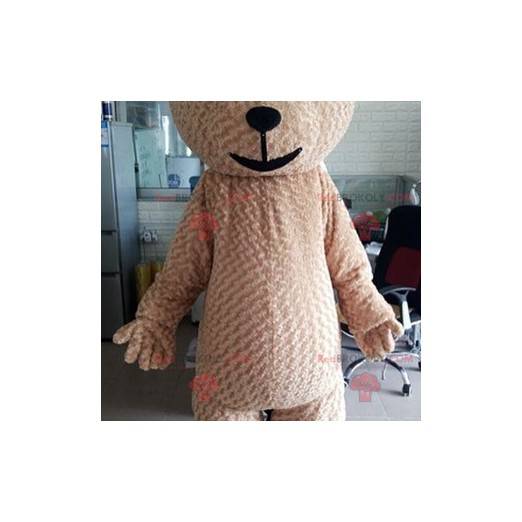 Big soft and cute beige teddy bear mascot - Redbrokoly.com