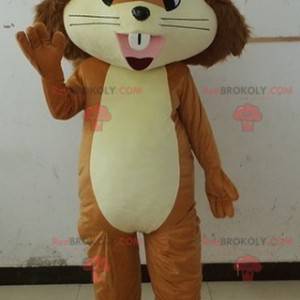 Very cute brown and beige squirrel mascot - Redbrokoly.com