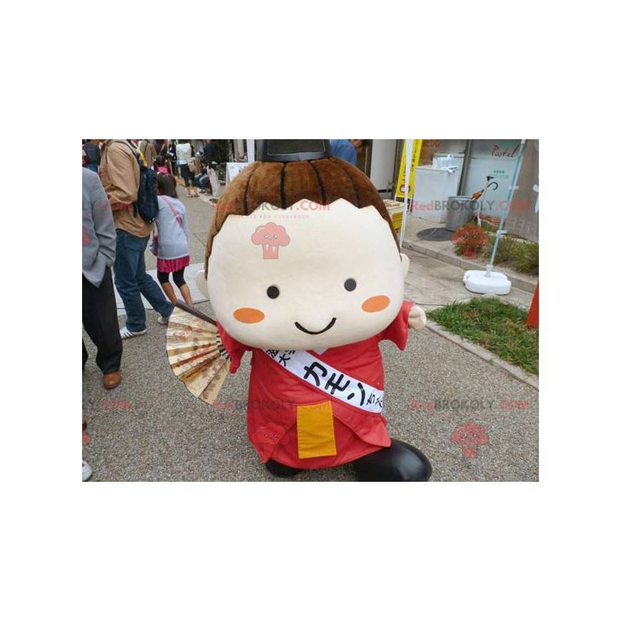 Mascota chica japonesa de mujer asiática - Redbrokoly.com