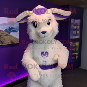 Lavendel Angora Geit maskot...