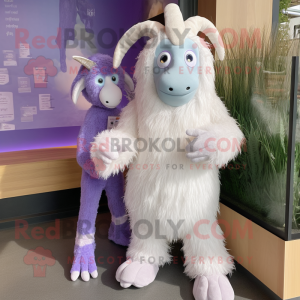 Lavendel Angora Goat maskot...