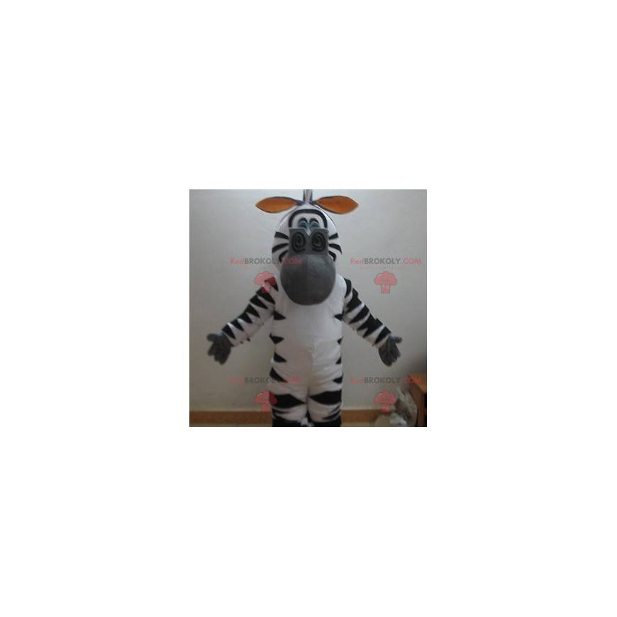 Marty mascotte beroemde zebra uit Madagascar cartoon -