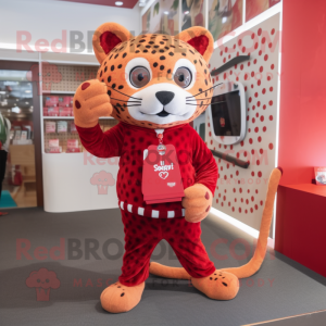 Red Leopard mascotte...