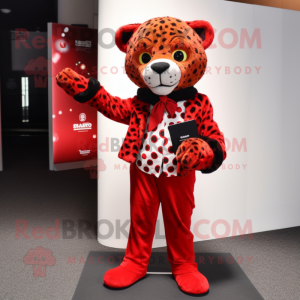 Red Leopard mascotte...