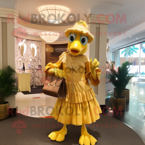 Gold Dodo Bird mascotte...