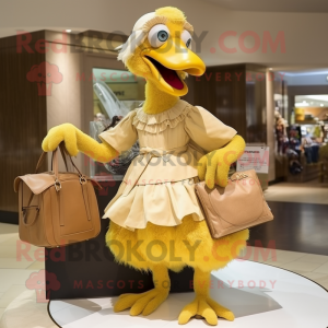 Gold Dodo Bird mascotte...