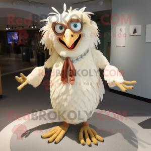 Cream Harpy maskot kostume...