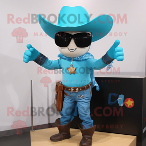 Cyan Cowboy mascotte...