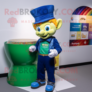 Postava maskota Blue Pot Of...