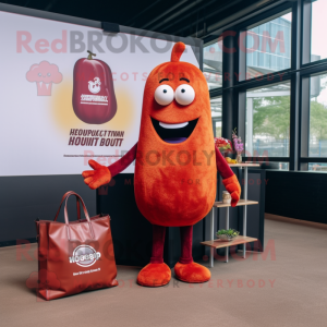 Maroon Currywurst mascotte...