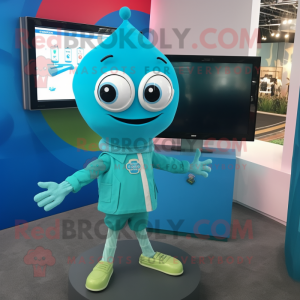 Turkis tv maskot kostume...