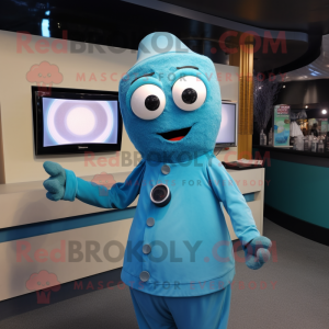 Turkis tv maskot kostume...