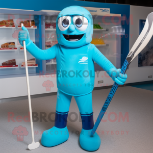 Cyan Ice Hockey Stick...