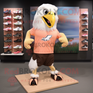 Peach Bald Eagle mascotte...