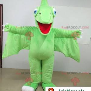 Mascotte drago verde uccello preistorico - Redbrokoly.com