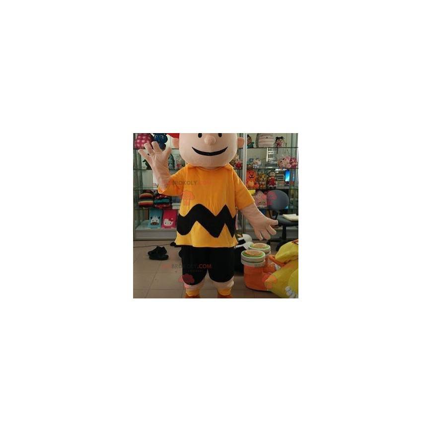 La mascota Charlie Brown niño en el cómic de Snoppy -