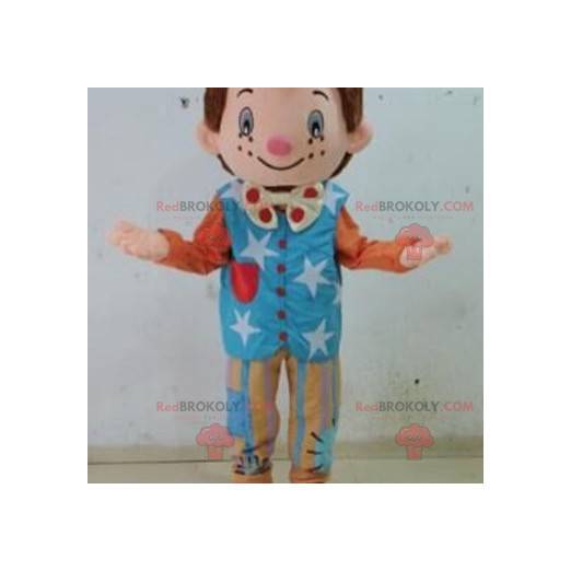Marionettenclown Maskottchen. Maskottchen für Kinder -