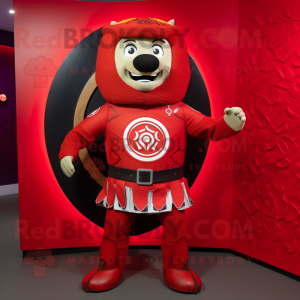 Red Celtic Shield maskot...
