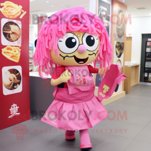 Rosa Ramen maskot kostym...