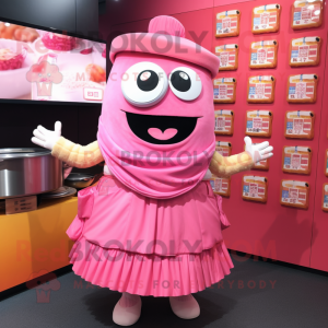 Pink Ramen maskot kostume...