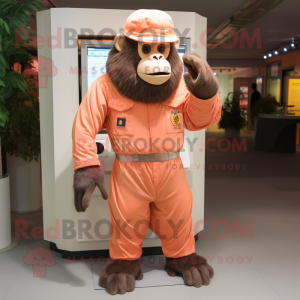 Peach Gorilla mascotte...