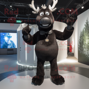 Black Reindeer mascotte...