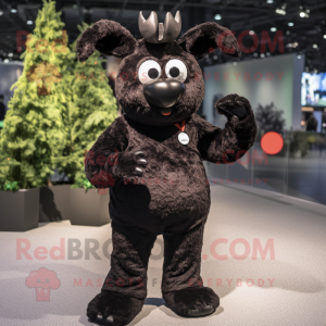 Black Reindeer mascotte...