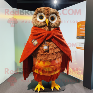 Rust Owl mascotte kostuum...