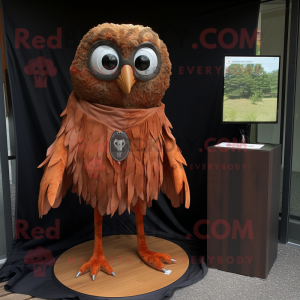 Rust Owl mascotte kostuum...