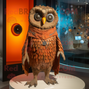 Rust Owl mascotte kostuum...