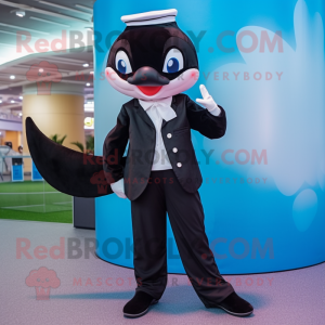 Black Killer Whale mascotte...