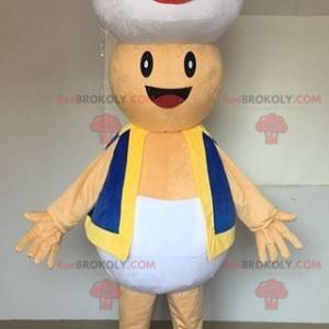 Mascot Super Mushroom famous character in Mario - Redbrokoly.com