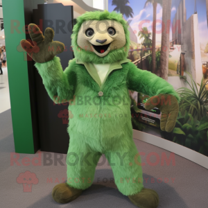Grön sengångare maskot...