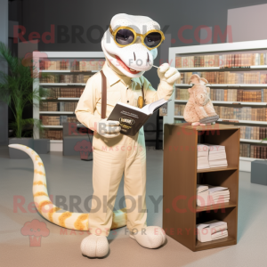 Krämfärgad Python-...