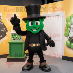 Sort Leprechaun Hat maskot...