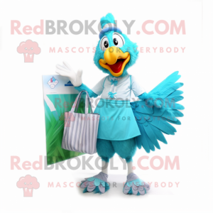 Cyan Roosters maskot...