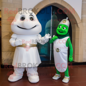 White Irish Castle maskot...
