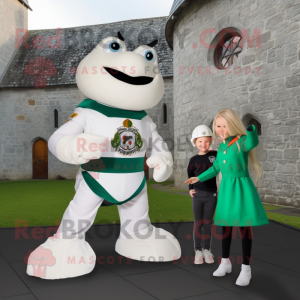 White Irish Castle maskot...