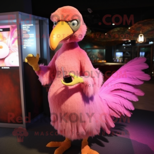 Pink Dodo Bird maskot...