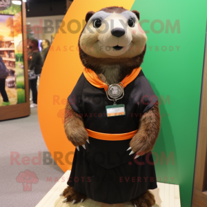 Black Marmot mascotte...