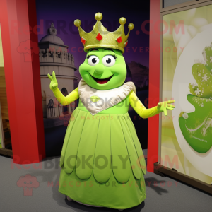 Lime Green Queen maskot...