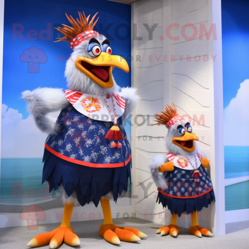 nan Roosters mascot costume character dressed with a Swimwear and Anklets