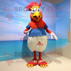 nan Roosters mascot costume character dressed with a Swimwear and Anklets