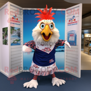 nan Roosters mascot costume character dressed with a Swimwear and Anklets