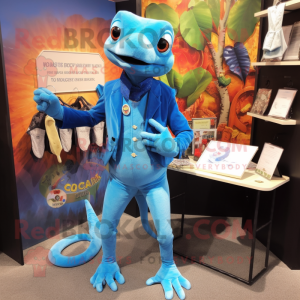 Blue Geckos mascotte...