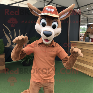 Rust Gazelle maskot kostume...