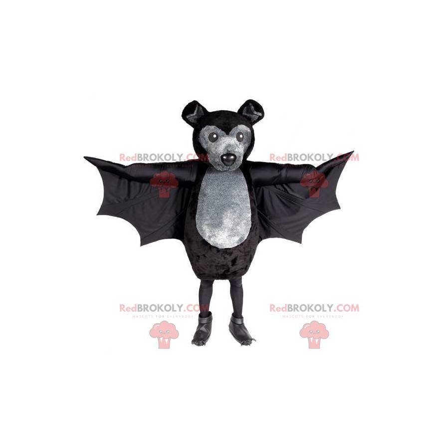 Mascote morcego gigante marrom e cinza - Redbrokoly.com
