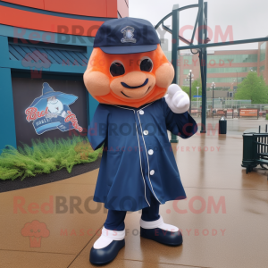 Guante de béisbol azul...