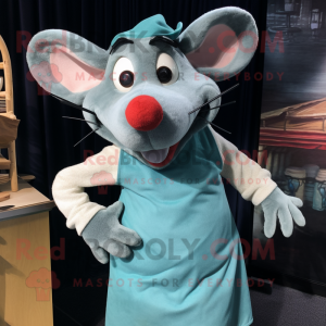 Cyan Ratatouille maskot...