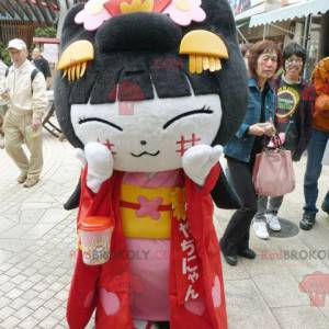 Mascotte de fillette chinoise de femme asiatique -